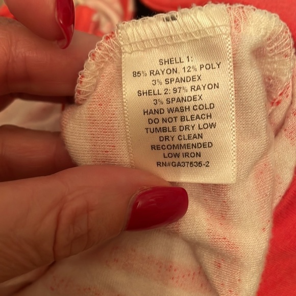 ROMPER melon white striped summer outfit swim cover lounge size medium - Picture 8 of 8